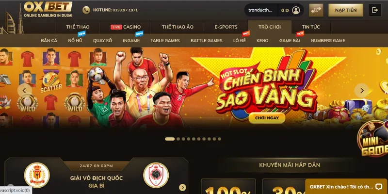 Oxbet có hoàn tiền không